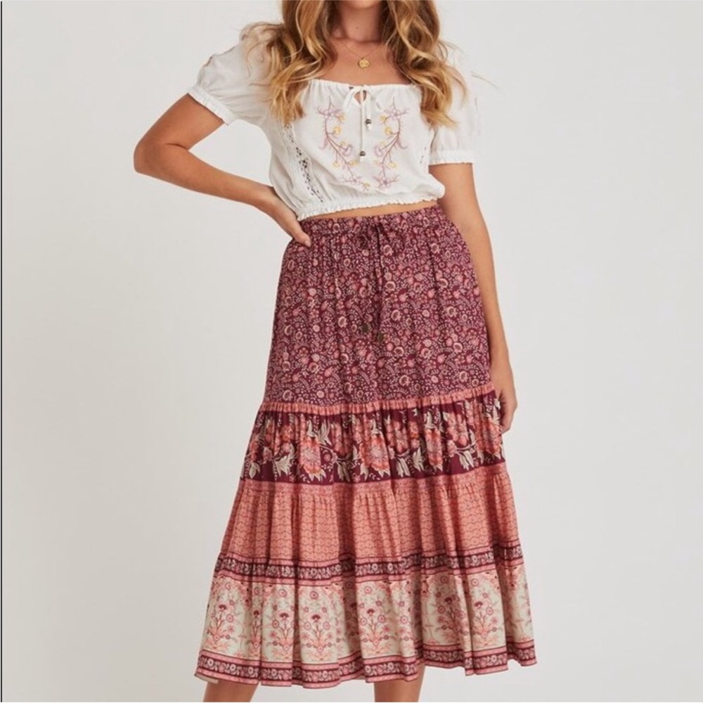NWT Arnhem Fleetwood Skirt in Pomegranate AUS 14 (US 10)